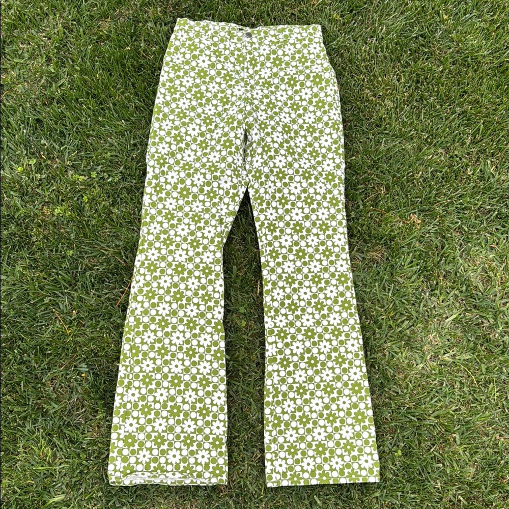 Motel Rocks Green Floral Pants